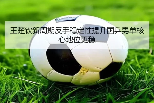 王楚钦新周期反手稳定性提升国乒男单核心地位更稳